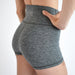 Heather Asphalt Gray High Rise Booty Gym Shorts