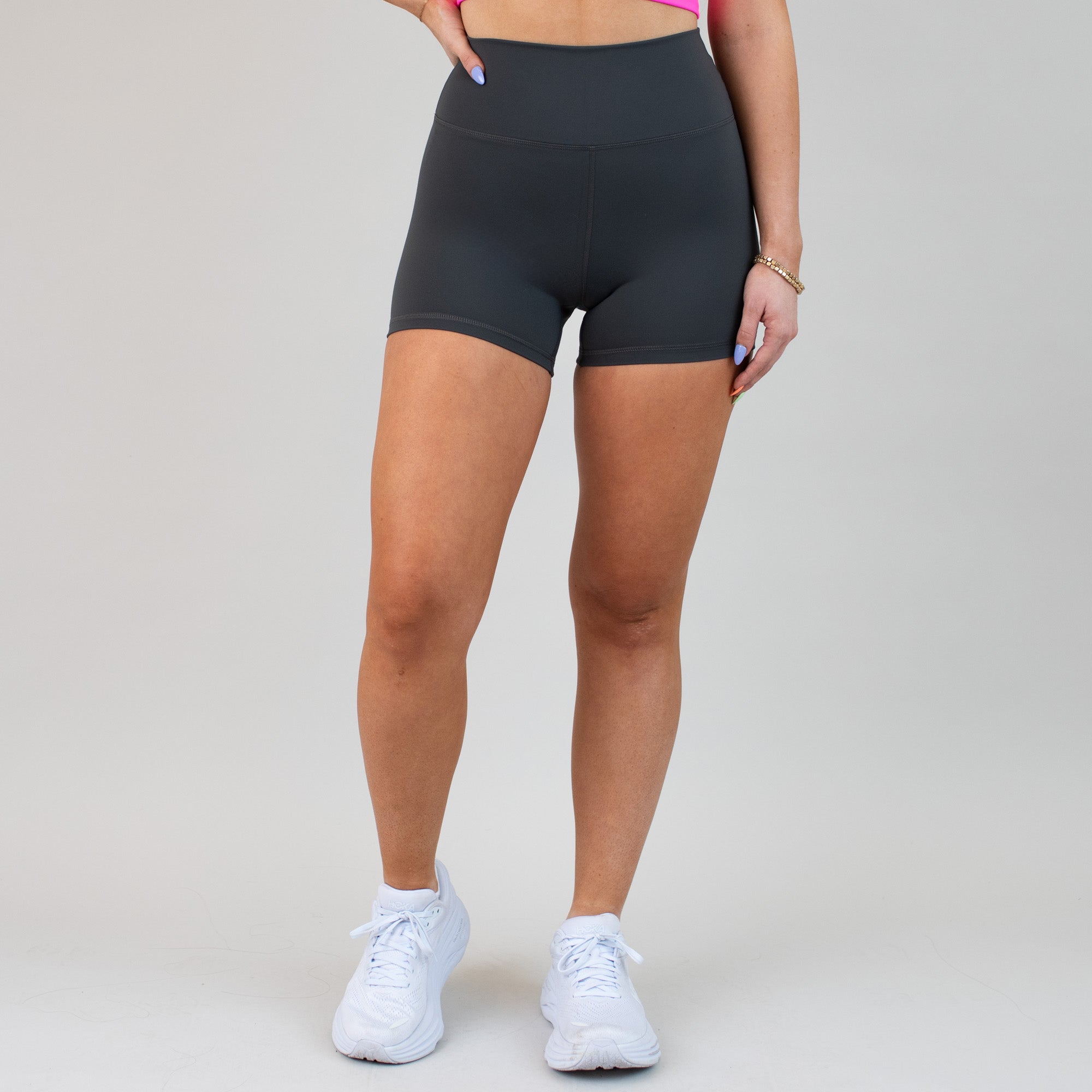 Asphalt High Rise Spandex Shorts