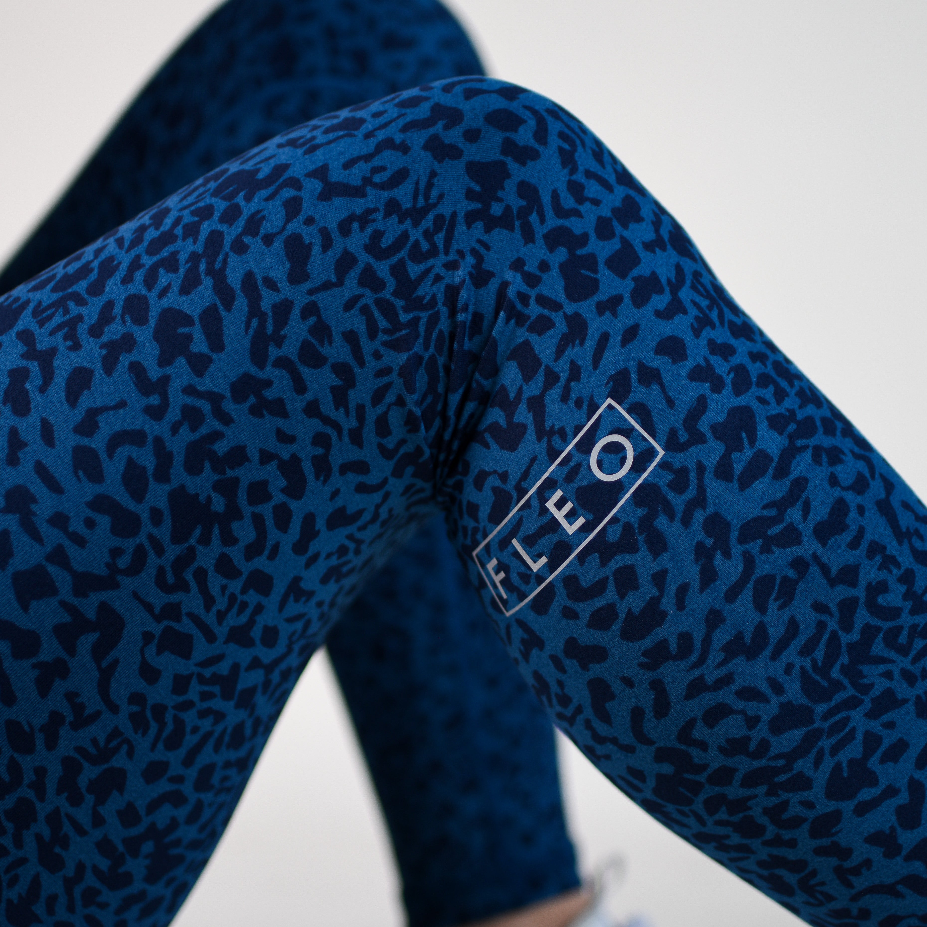 Dark Blue Leopard Legging 7/8 25" - El Toro