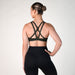 Kombu Green Scoop Neck Sports Bra - Isla