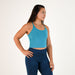 Tahitian Blue Tide Crop Tank - Switch Up