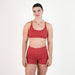 Heather Cardinal Racerback Sports Bra - Cami