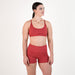 Heather Cardinal Racerback Sports Bra - Cami