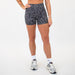 Flower Leopard No Front Seam High Rise Spandex Shorts -1