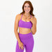 Loop Back Sports Bra - Neon Purple -1