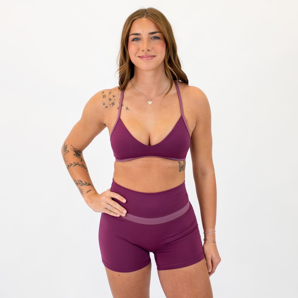 Amaranth + Wistful Mauve Scout Sports Bra -1