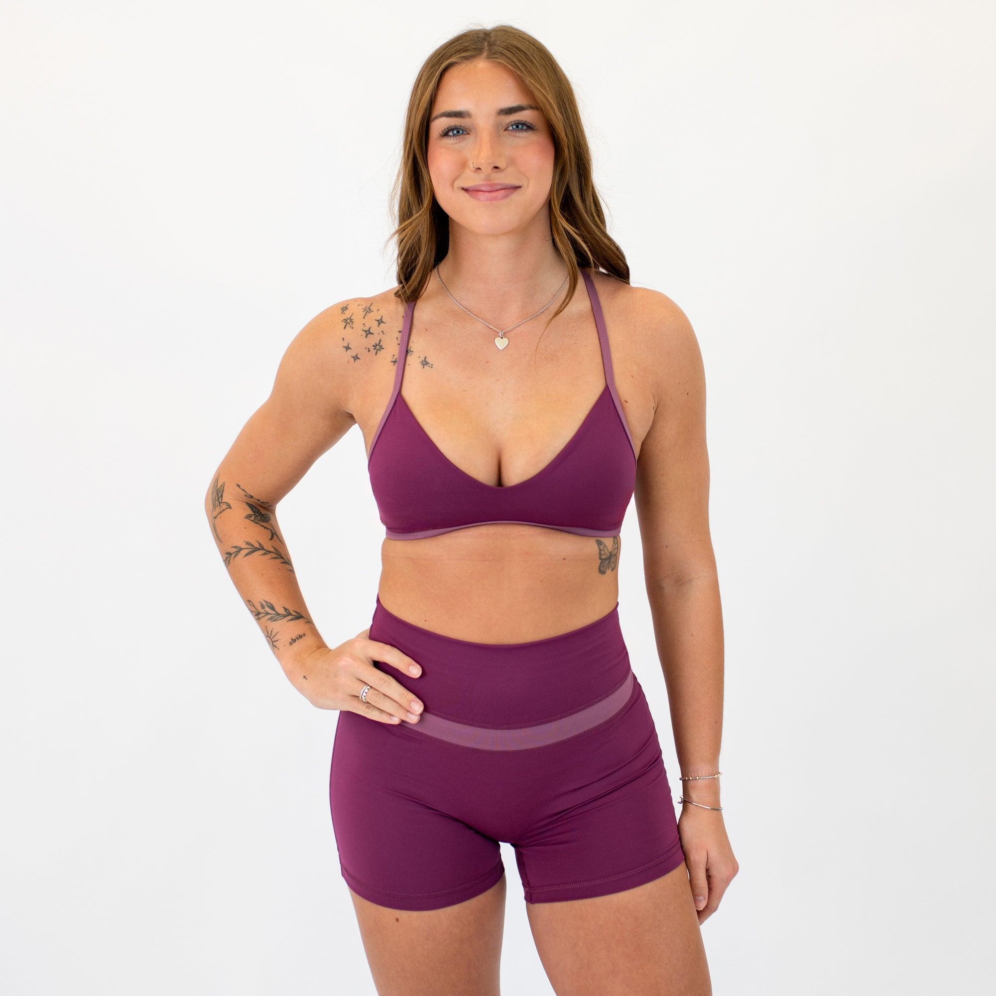 Amaranth + Wistful Mauve Scout Sports Bra -1