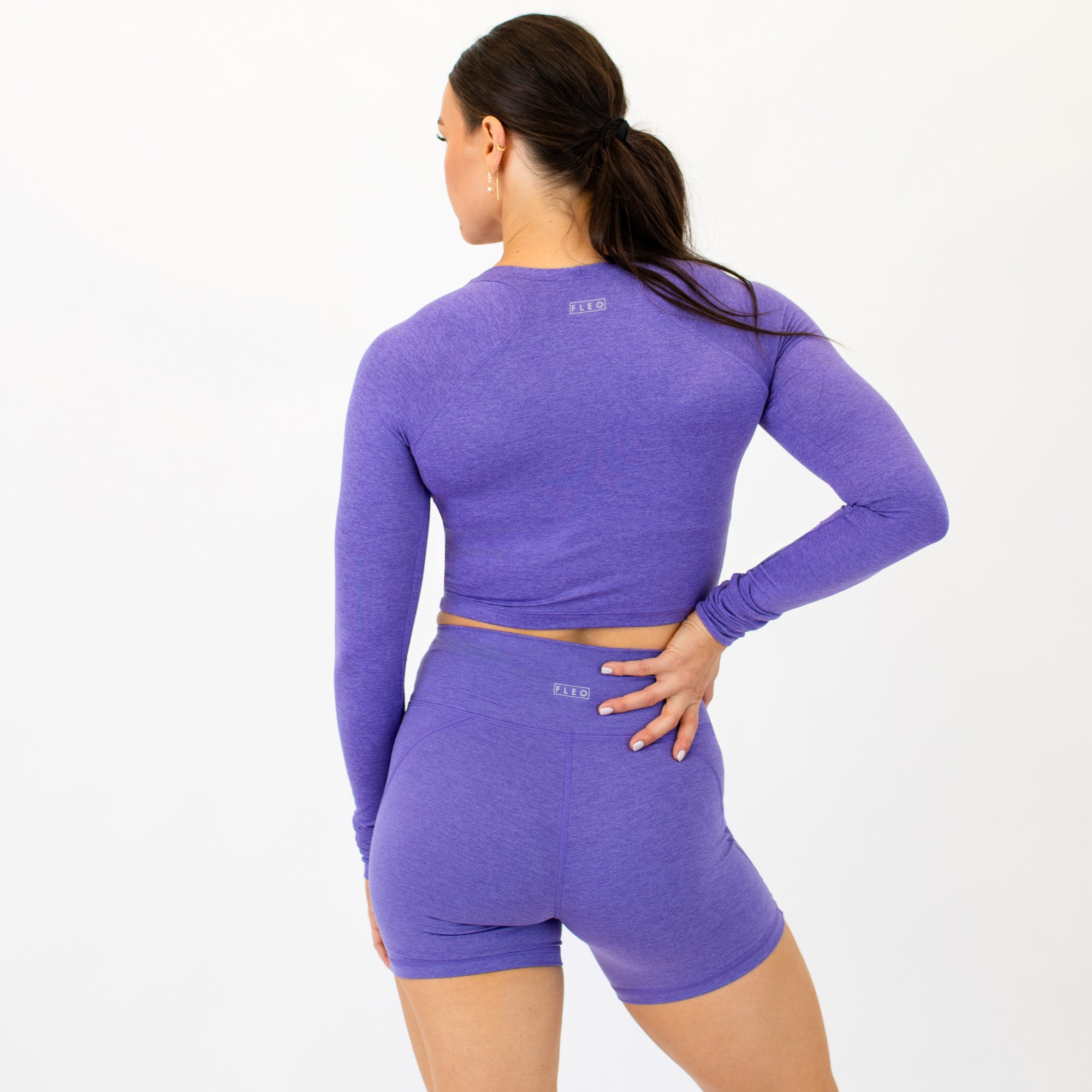 Heather Passion Flower Foundation Crop Long Sleeve -2