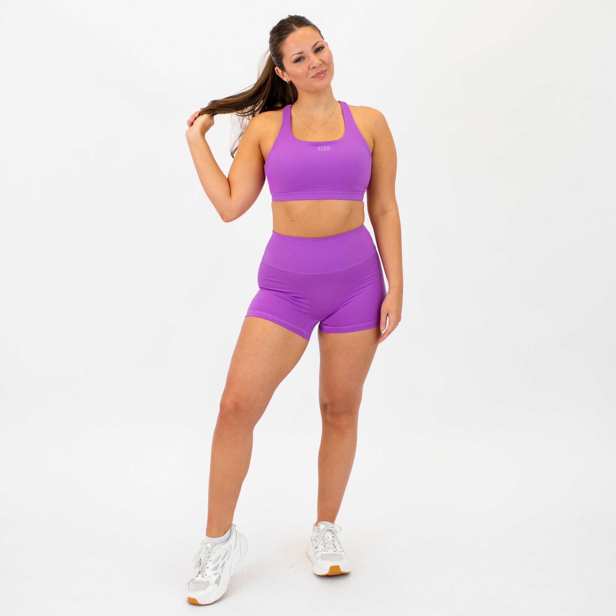 Neon Purple Sports Bra - Isla -3