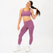 Heather Mellow Mauve Sports Bra - Isla -3