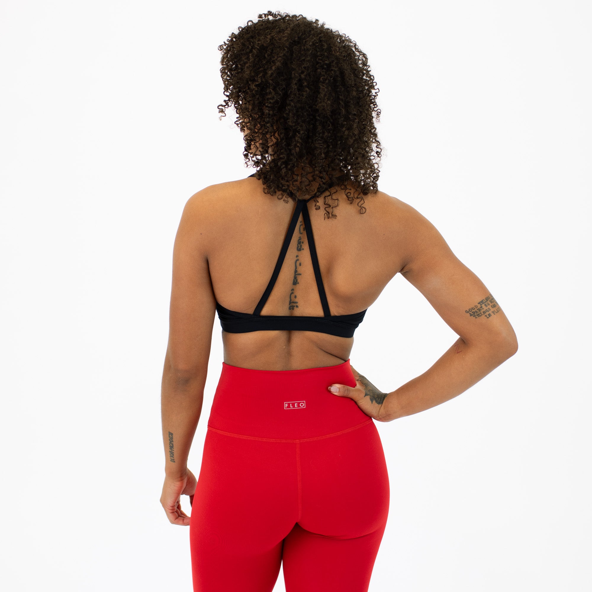 Loop Back Sports Bra - Black