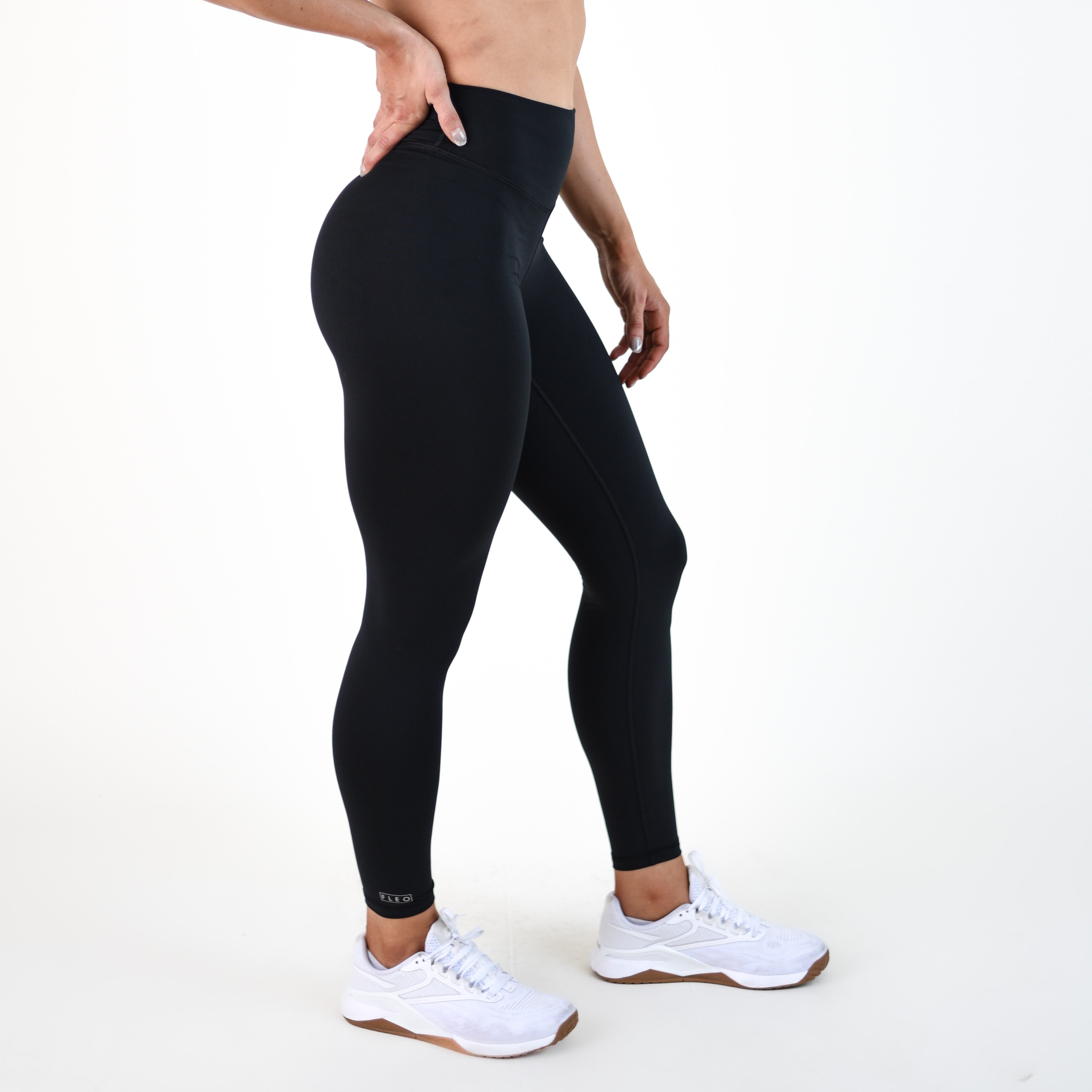 Black Go Go Leggings 7/8 25" - High Rise