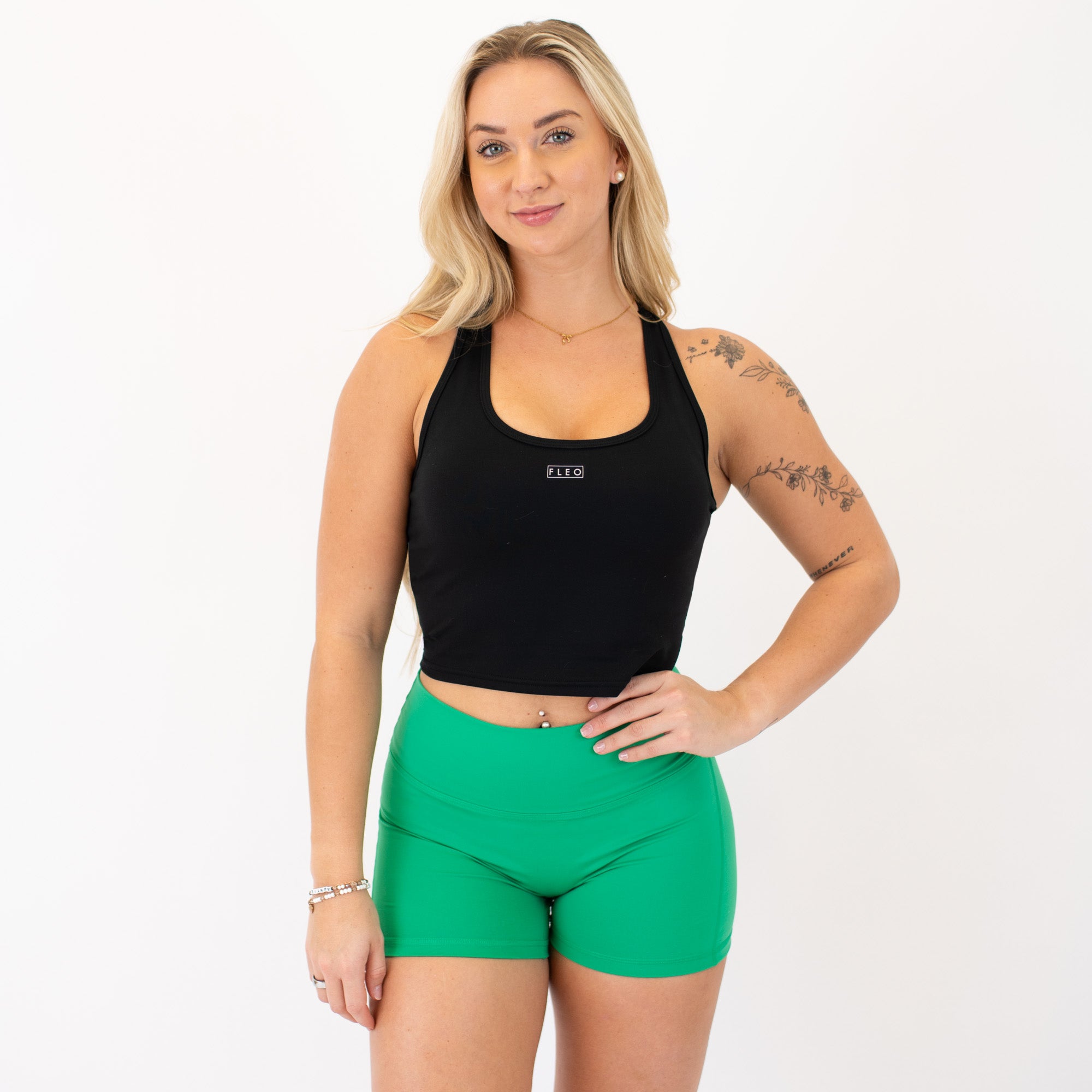 Racerback Crop Tank - Fitted