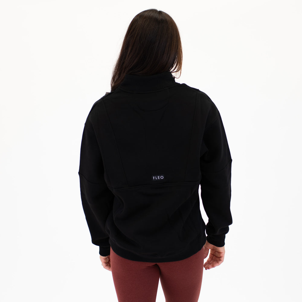 Black Fleece Half Zip Full Length | Recharge