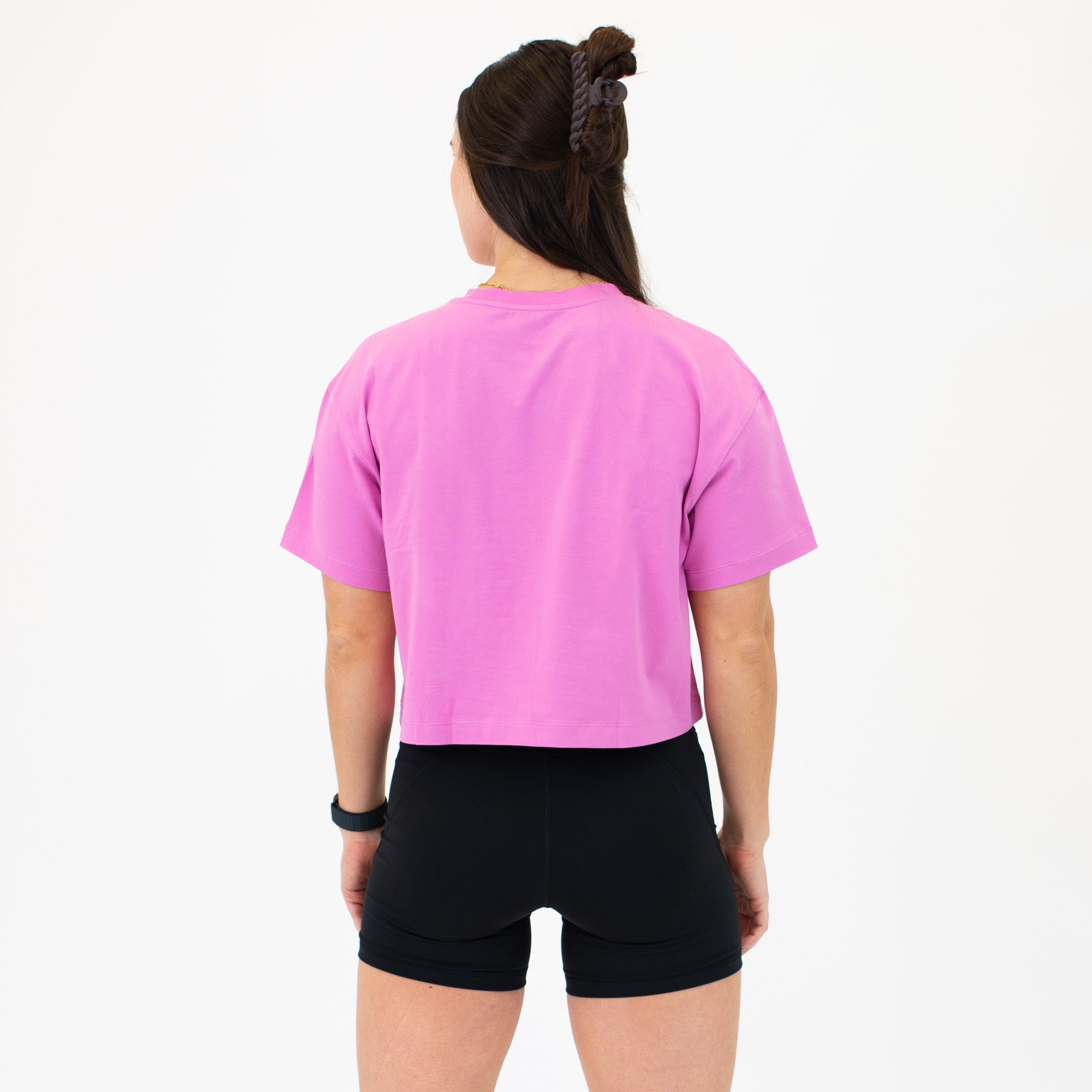 Cyclamen Boost Crop Tee