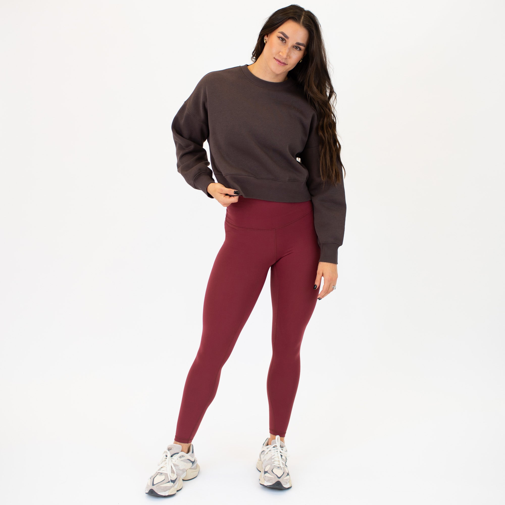 Affinity Crop Crewneck Sweatshirt - Bracken