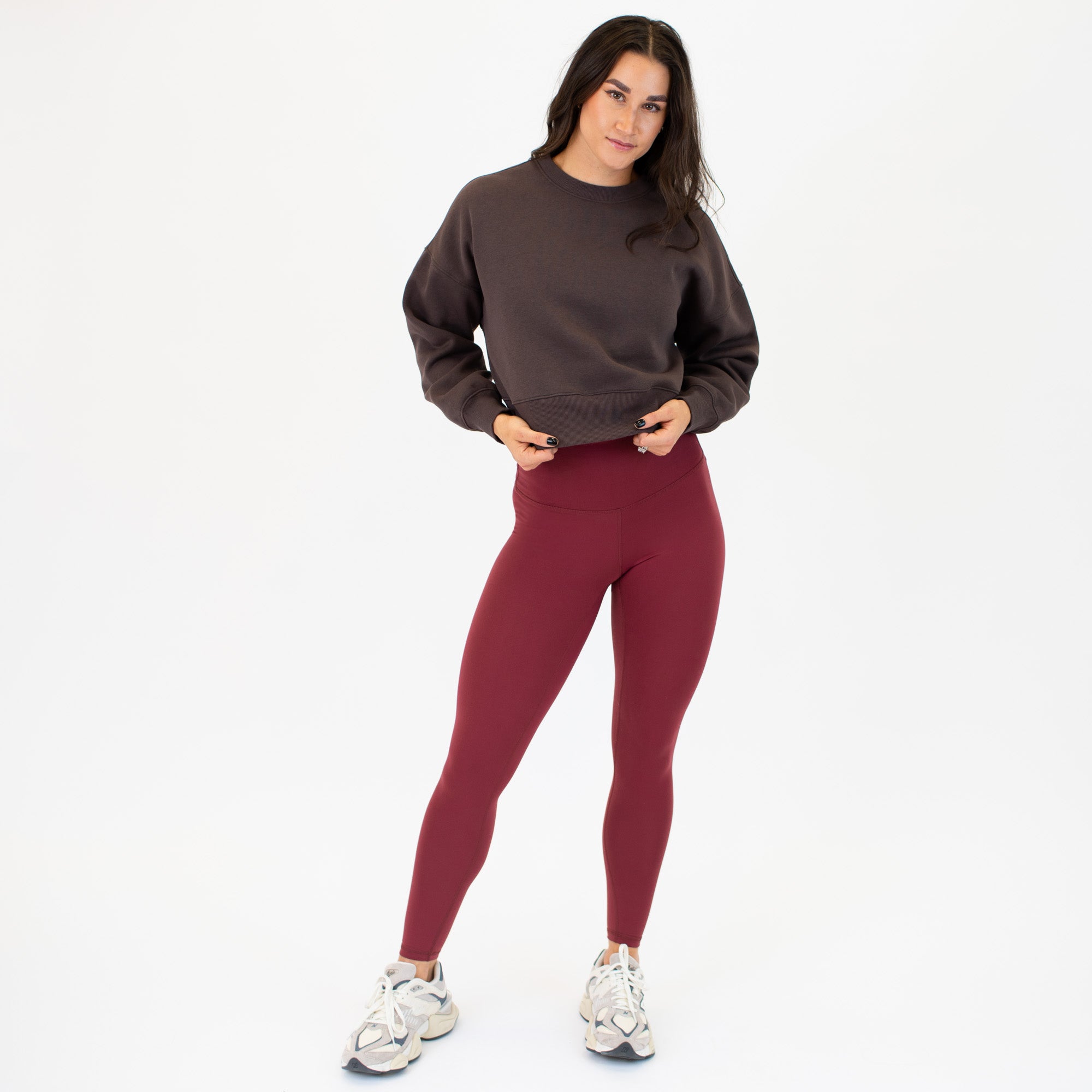 Affinity Crop Crewneck Sweatshirt - Bracken