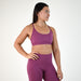 Heather Violet Racerback Sports Bra - Cami