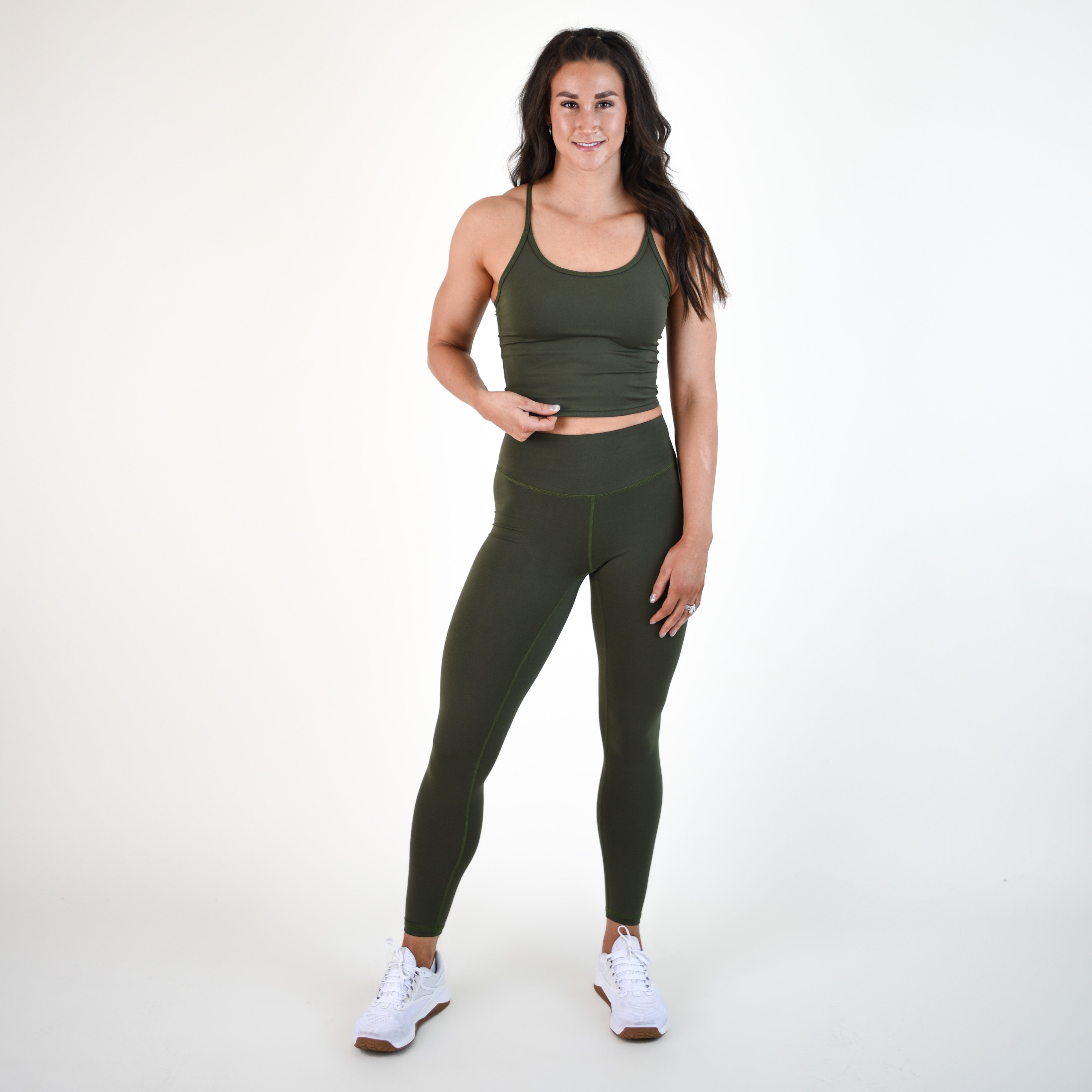 Chive Contoured Workout Legging - Go Go - Curved High Rise