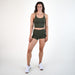 Chive Mid Rise Contour Training Shorts For Women