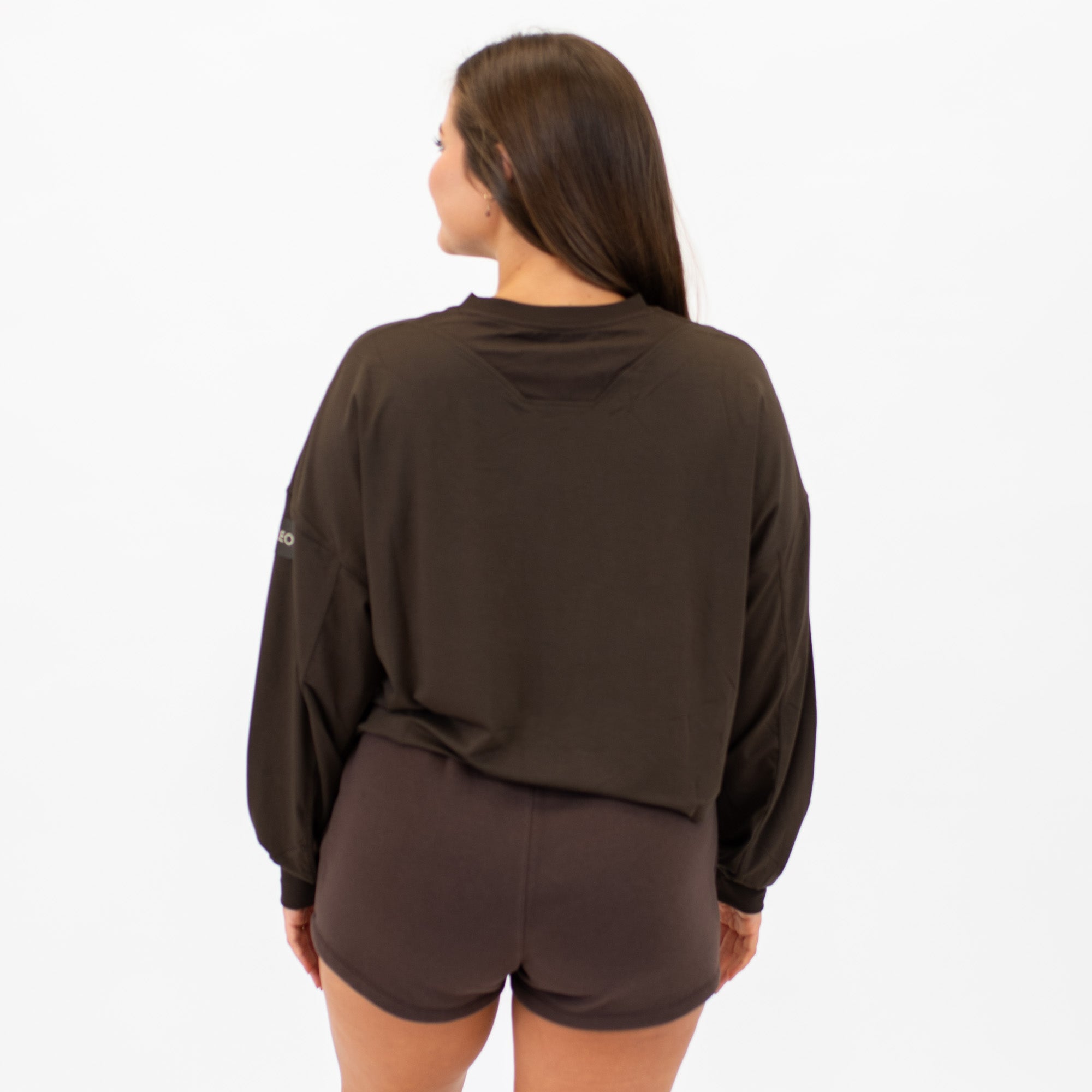 Affinity Oversized Long Sleeve Crop Tee