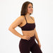 X Back Sports Bra - Chloe in Chocolate Plum