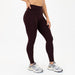 Chocolate Plum High Rise Workout Leggings