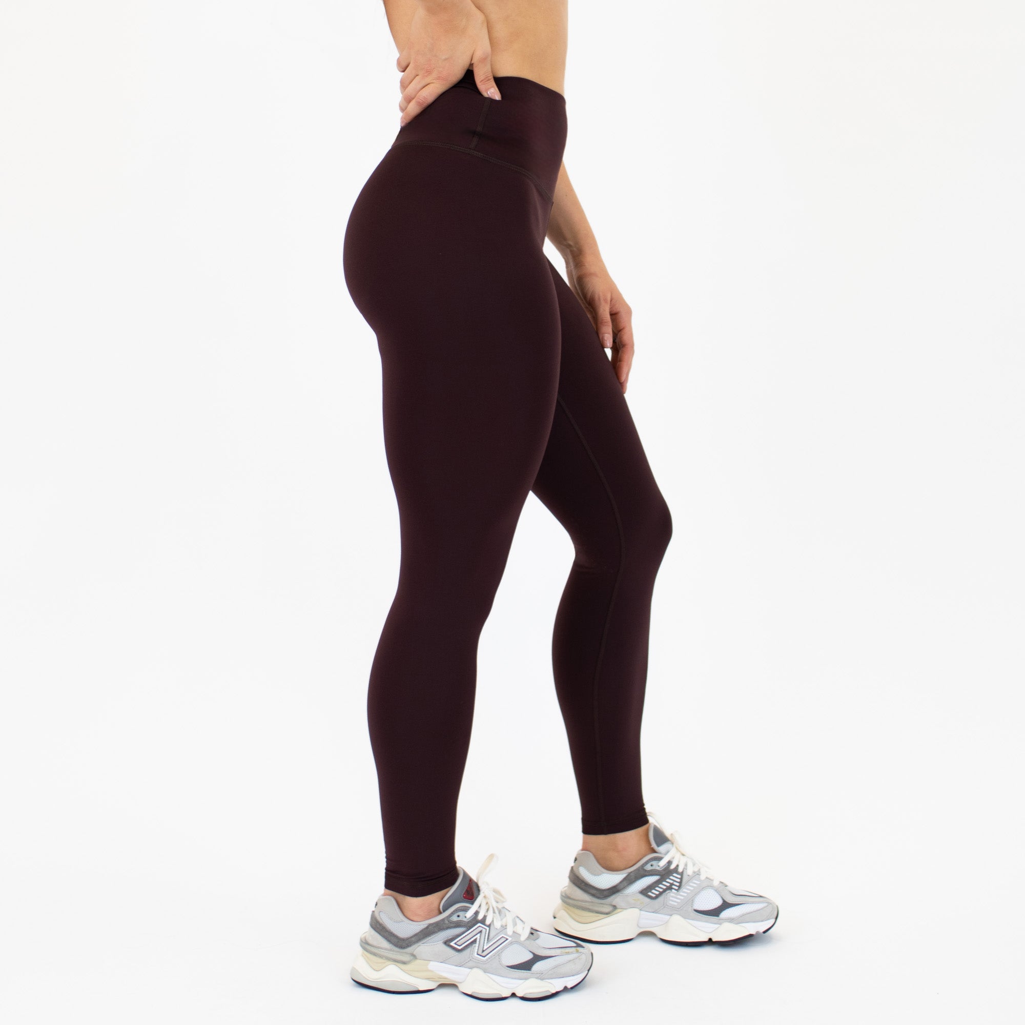 Chocolate Plum High Rise Workout Leggings