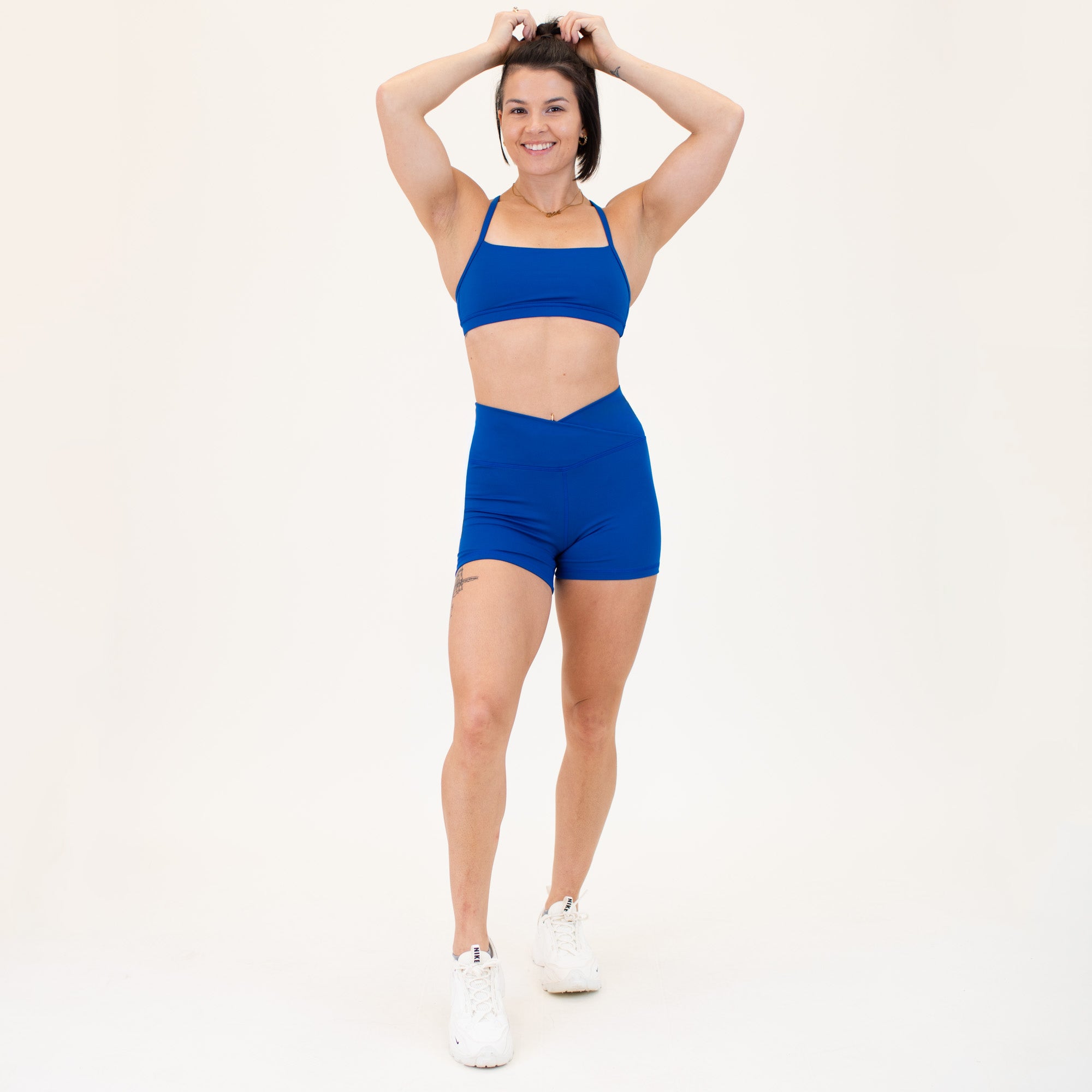 Cobalt High Rise Spandex Shorts