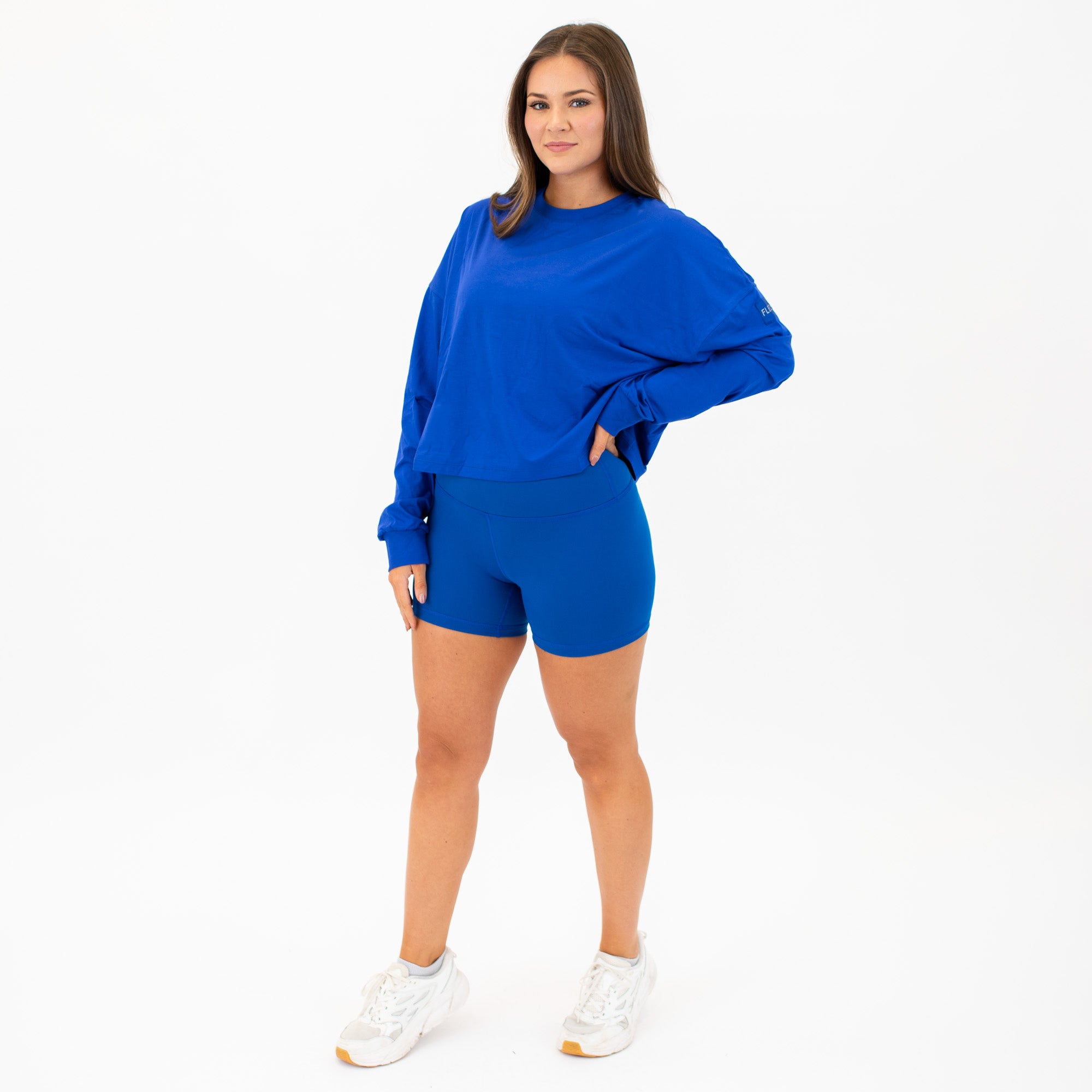 Affinity Oversized Long Sleeve Crop Tee