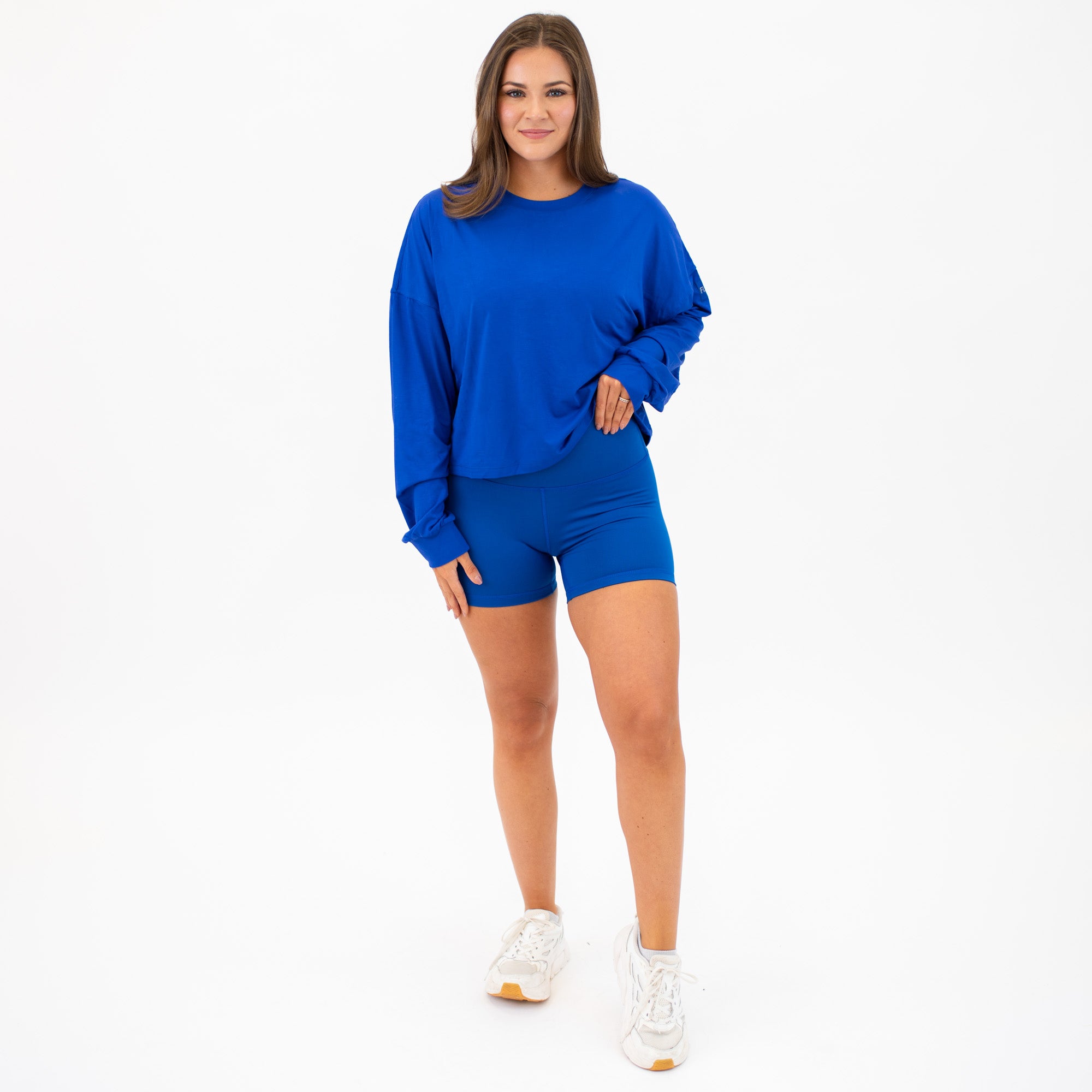 Affinity Oversized Long Sleeve Crop Tee