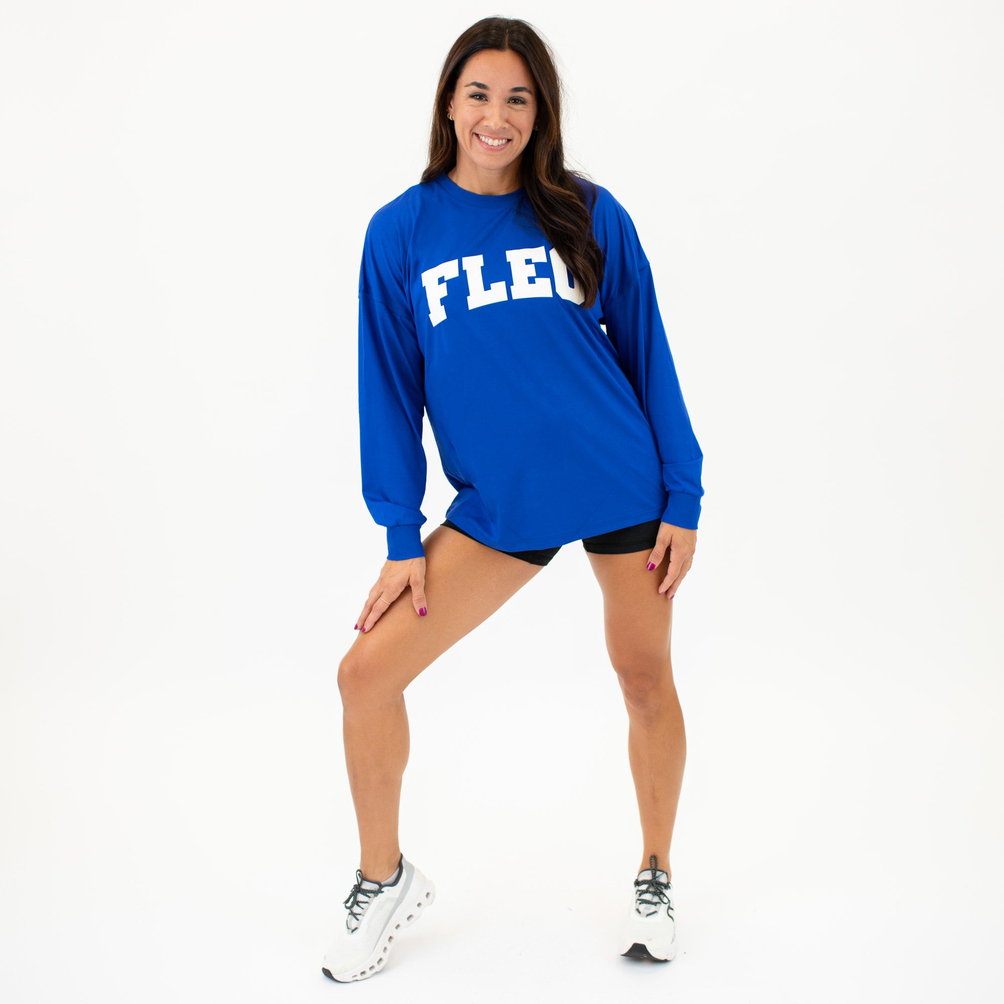 Affinity Oversized Long Sleeve T - Cobalt