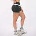 Deep Forest/White Double Take Spandex Shorts