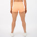 Orange Cream No Front Seam High Rise Spandex Shorts