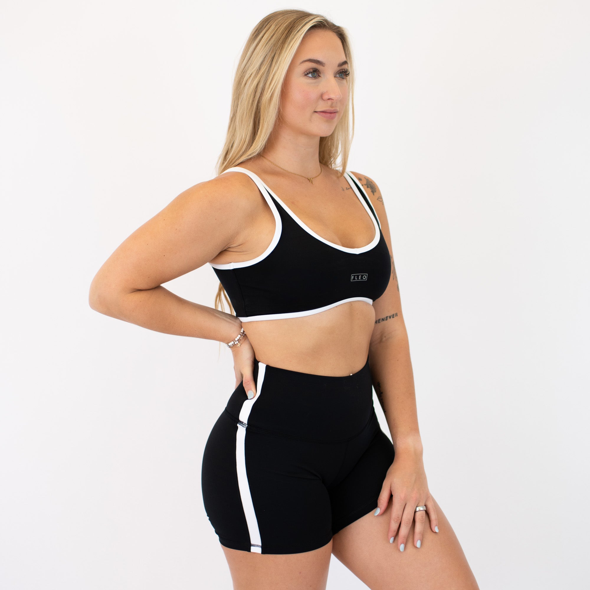 Black & White Jett Bralette - Light Support