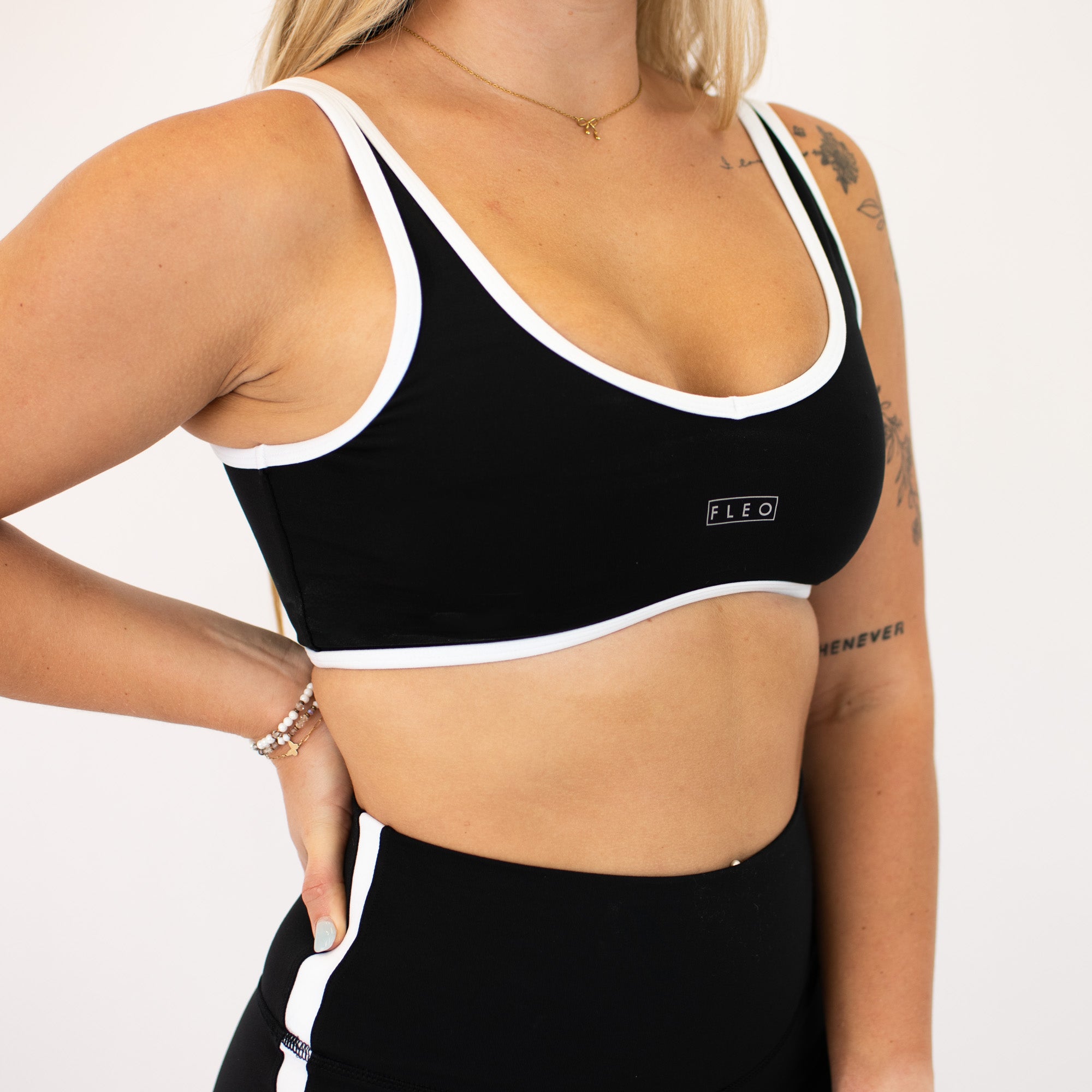 Black & White Jett Bralette - Light Support