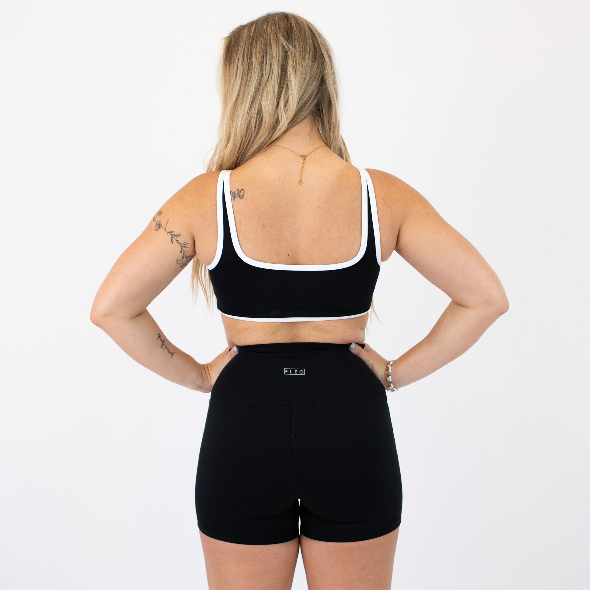 Black & White Jett Bralette - Light Support
