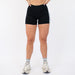 Black/White High Rise Spandex Shorts