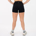 Black/White High Rise Spandex Shorts