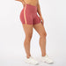 Sienna/Orange Cream High Rise Spandex Shorts