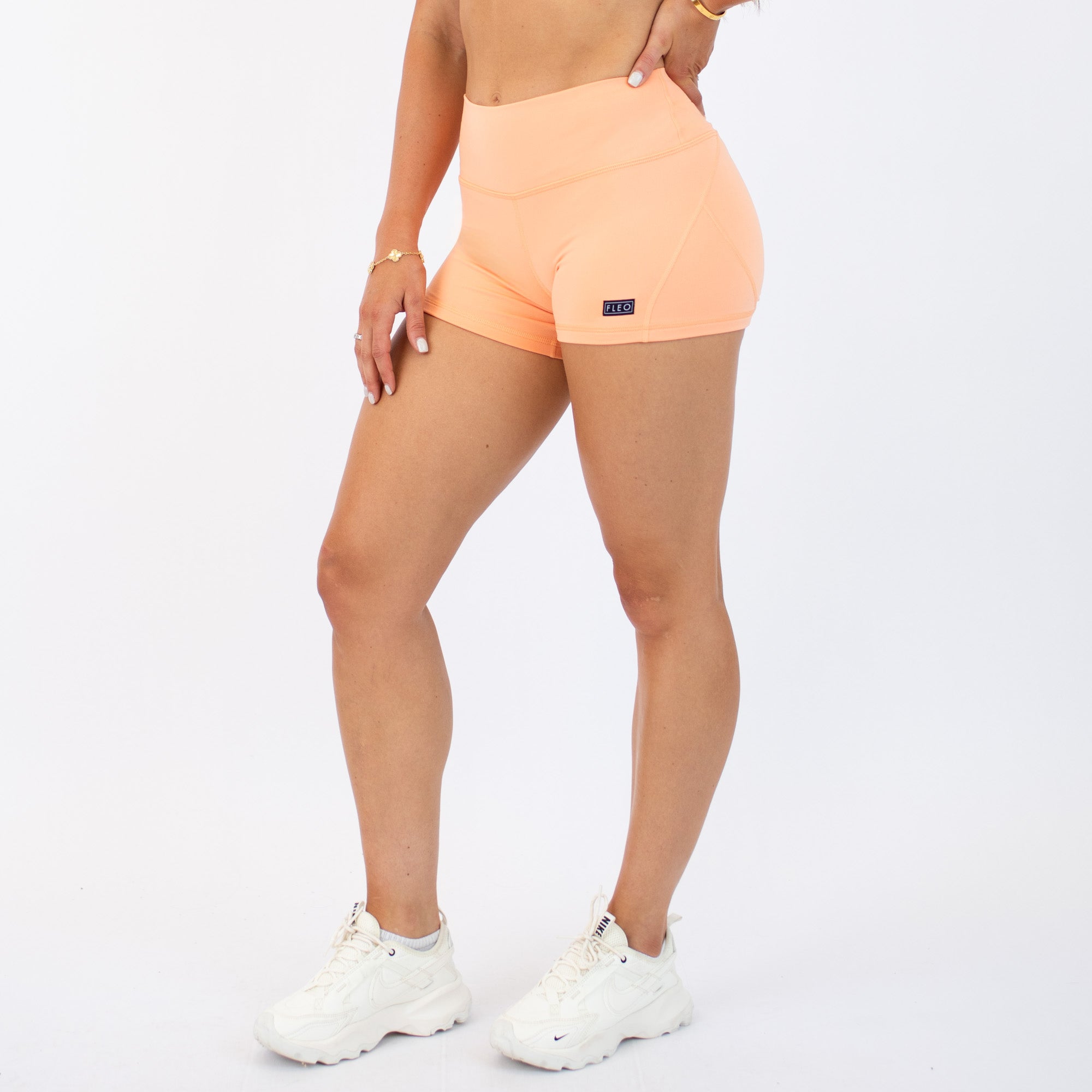 Orange Cream Apex Contour Training Shorts For Women