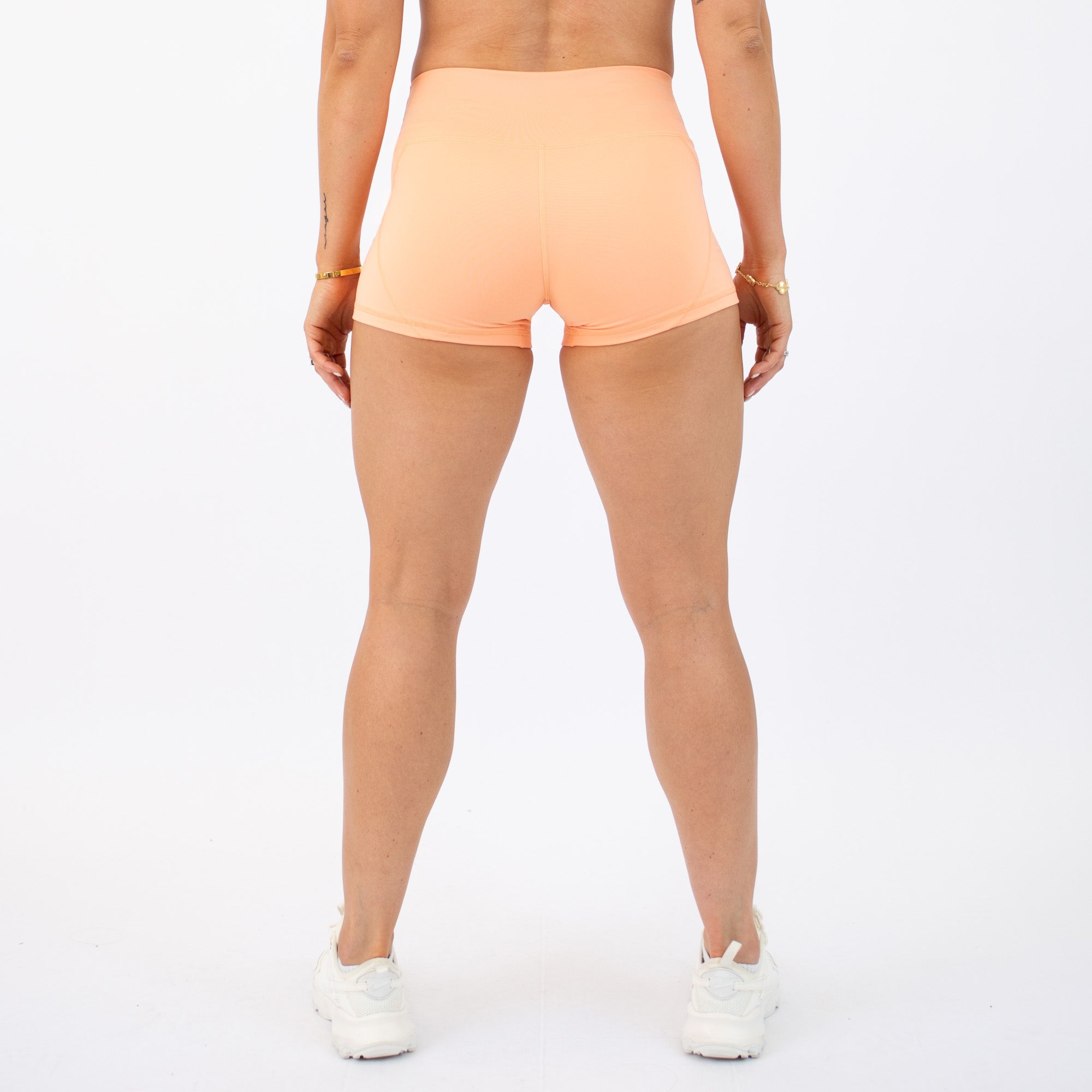 Orange Cream Apex Contour Training Shorts For Women