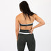 Deep Forest & White Drew Halter Bra - Light Support