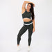 Deep Forest & White Cream Curve Crop Tank - Fitted