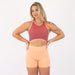Sienna & Orange Cream Curve Crop Tank - Fitted