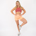 Orange Cream No Front Seam High Rise Spandex Shorts