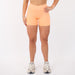 Orange Cream No Front Seam High Rise Spandex Shorts