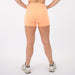 Orange Cream No Front Seam High Rise Spandex Shorts