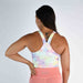 Daisy Sherbert High Neck V Back Crop Tank