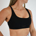 Black Strappy Back Sports Bra - Diana 